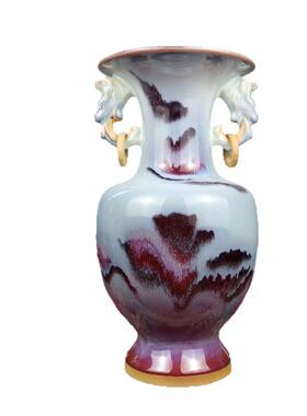 景德镇陶瓷器花摆件客厅插花中式家居饰品水培工艺摆设钧瓷赏