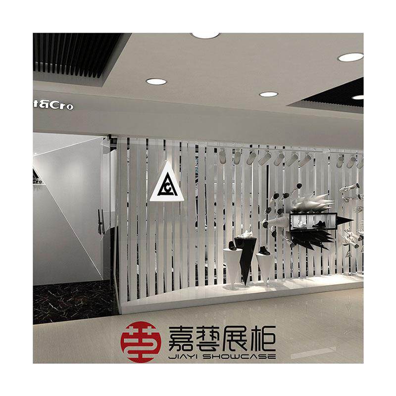 时尚鞋店展示架带灯产品展示柜多层箱包陈列展示柜金属鞋柜出售