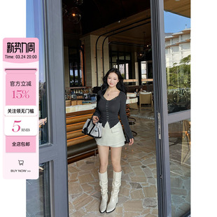 微胖百搭A字短裙裤 软软雪芙 显瘦包臀千金感半身裙 小cherry 肉装