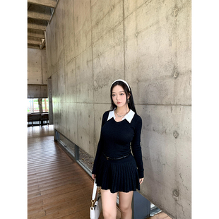 假两件微胖收腰显瘦修身 暗影协奏曲 连衣裙配腰带秋 小cherry 肉装