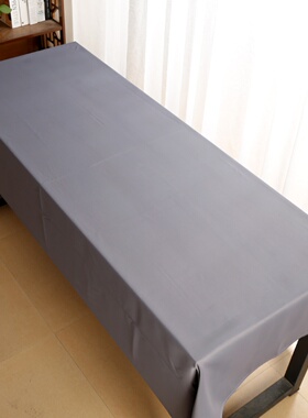 新品纯色加厚尼丝绒混纺长方形茶几会议台餐书桌布定制Y双面使u.
