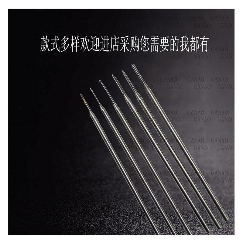 进口乌钢钢压圆形扁形银饰品刮光抛光钢压压光笔打金工具