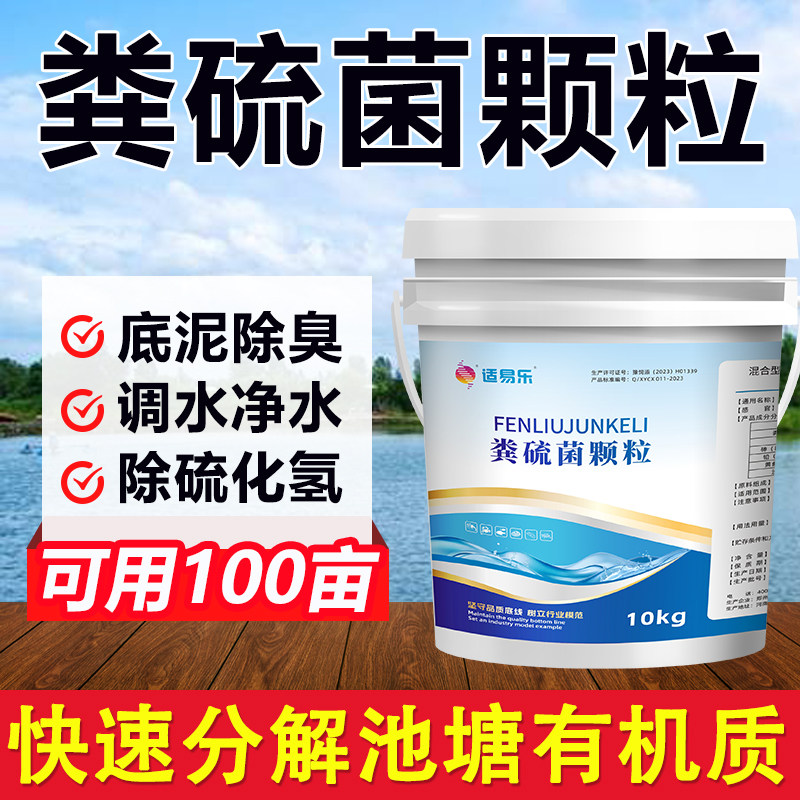 粪硫菌颗粒水产养殖专用生物改底净水鱼塘用硫化氢氧化细菌改底王
