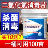 二氧化氯泡腾片水产养殖专用消毒杀菌鱼药鱼塘净水池塘鱼用消毒片