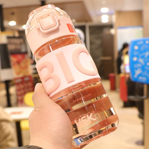 简约韩版tritan学生带茶隔塑料杯
