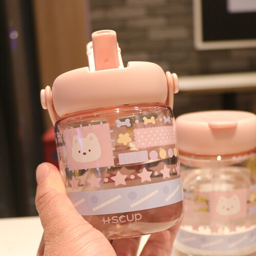 手提式塑料水杯耐高温食品级杯子