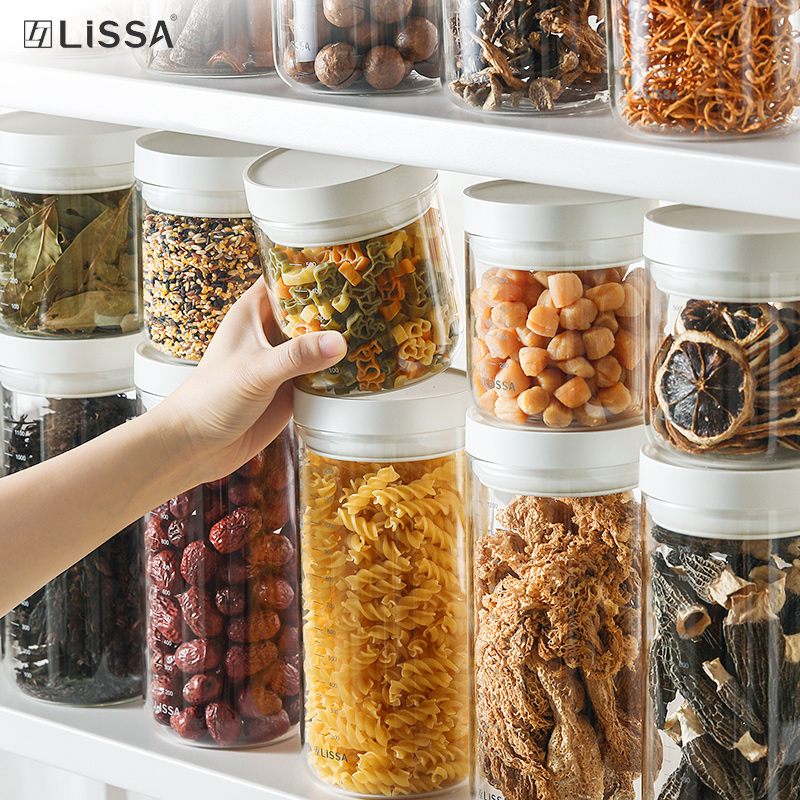 家用密封罐lissa玻璃干货杂粮
