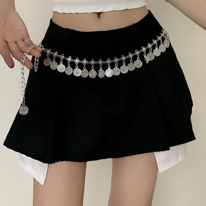 腰链配饰裙子民族风肚皮舞波西米亚皮带百搭金属女士腰带链条腰带