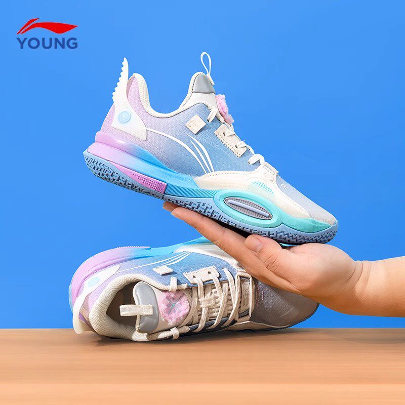 李宁全城10儿童篮球鞋2025新款棉花糖男童女童青少年专业运动鞋子