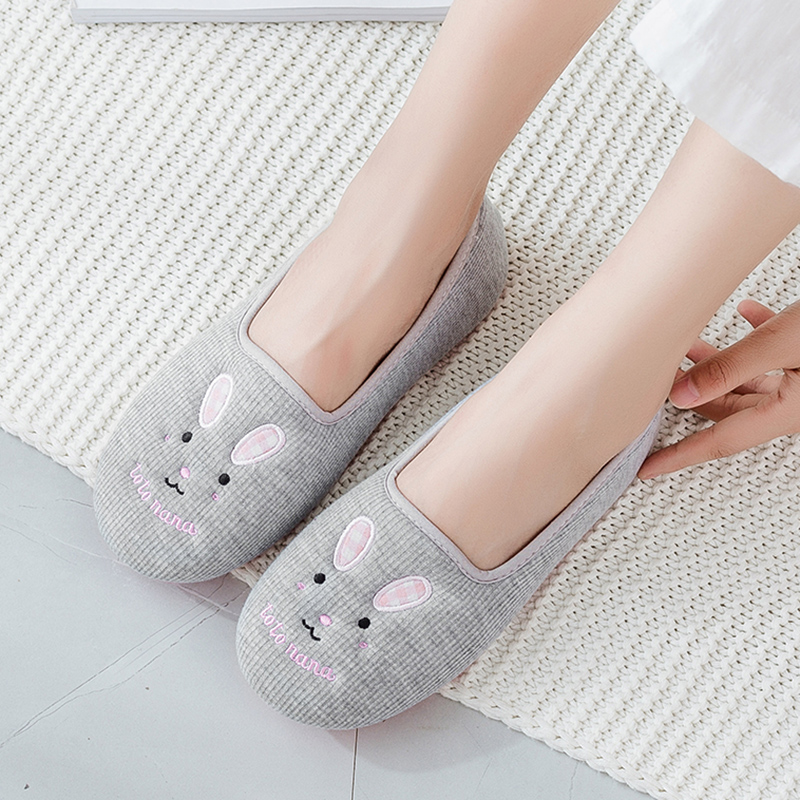 月子鞋夏季薄款包跟产后家居春秋软底89月份纯棉孕妇产妇棉拖鞋