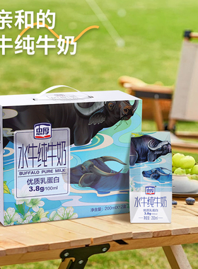 忠厚水牛奶整箱200ml12盒水牛纯牛奶正品官方旗舰店儿童牛奶