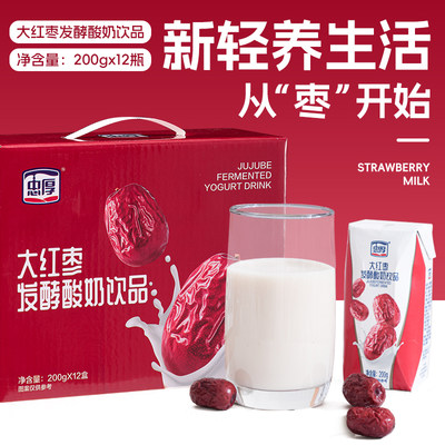 忠厚红枣酸奶整箱官方旗舰店正品
