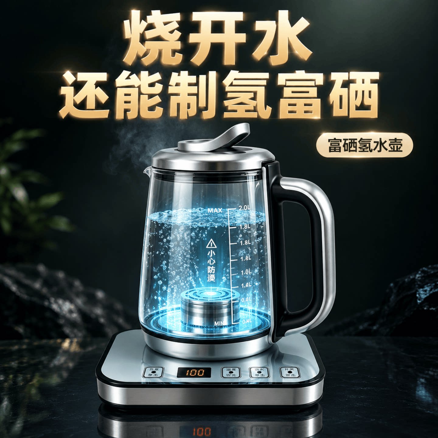 富硒富氢水机活性弱碱性小分子水图片