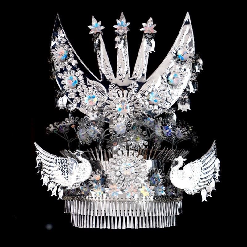 苗族头饰银饰帽子饰品民族风少数民族苗家摄影头饰品彝族壮族装饰