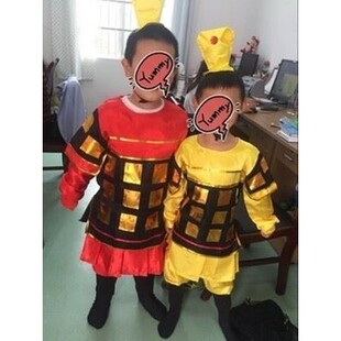 儿童古装汉服课本剧秦汉皇帝演出服完璧归赵话剧服少儿安陵大臣