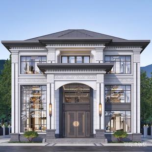 农村三层自建房中式 新款 全套设计图别墅设计施工图纸Q030