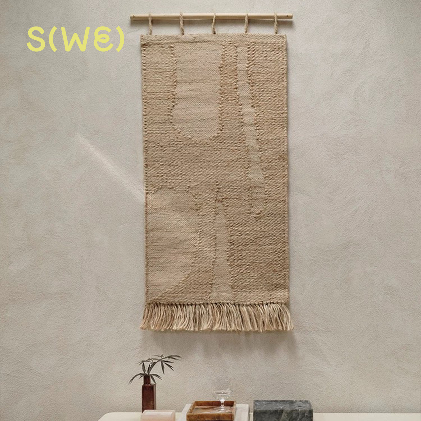 北欧设计 Fermliving Harvest 壁毯天然黄麻墙面挂毯艺术装饰挂饰,居家布艺,挂毯/壁毯,淘宝优惠券,粉丝福利购,淘宝优惠卷