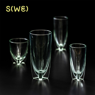 比利时Serax AnnDemeulemeester Dora系列浅绿色玻璃杯啤酒杯水杯