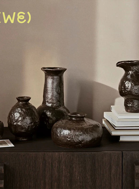 北欧设计 Fermliving Doro系列花瓶杯子水壶釉面陶器桌面装饰摆件