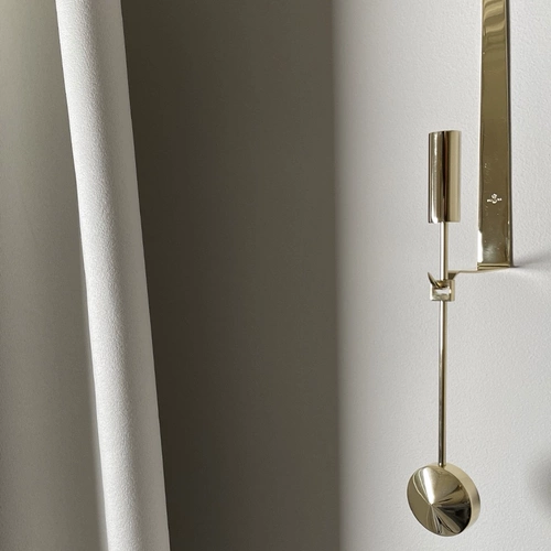 Швеция Skultuna минималистский ретро -колокол, настенная свеча, скульптура, современная минималистская гостиная подсвечника