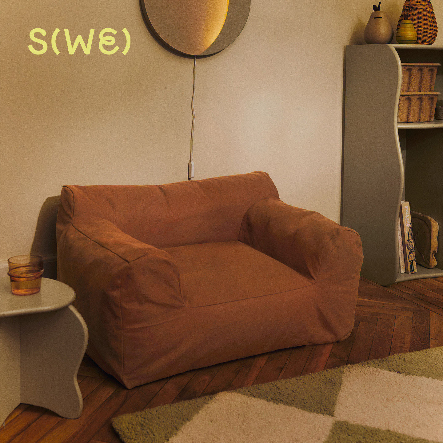 丹麦Fermliving Billow Bean Bag 家用布袋沙发单人豆袋沙发椅