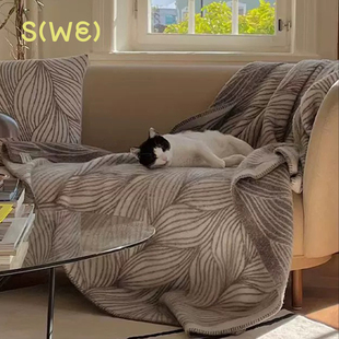 挪威丹麦Roros 毯子 Tweed纯羊毛获奖艺术毯双面沙发盖毯抱枕卧室