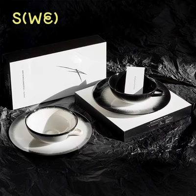 比利时Serax Ann Demeulemeester咖啡杯大容量渐变线条仪式感餐具