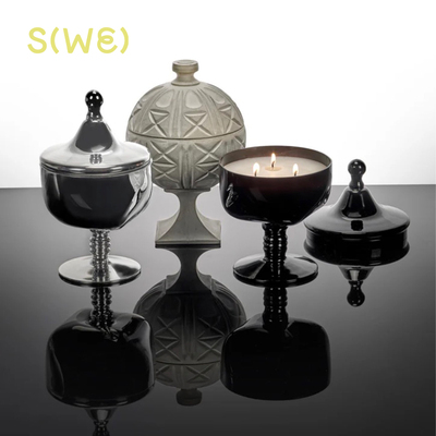 SERAX带盖陶罐大豆蜡香氛蜡烛