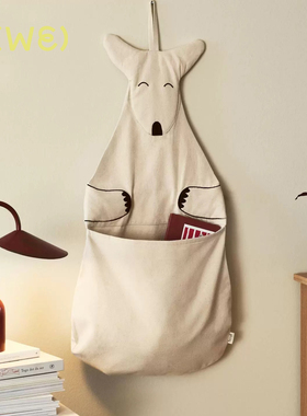 丹麦Fermliving Kangaroo Wall Storage 收纳袋 袋鼠造型 墙面
