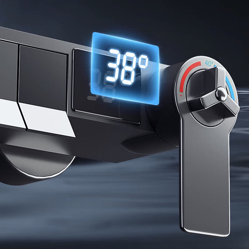 欧联(ole)淋浴花洒套装智能恒温数显精铜按键淋浴器花洒沐浴器