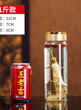 泡酒玻璃瓶专用酒瓶家用高档密封储酒容器空瓶小号人参海马药酒罐
