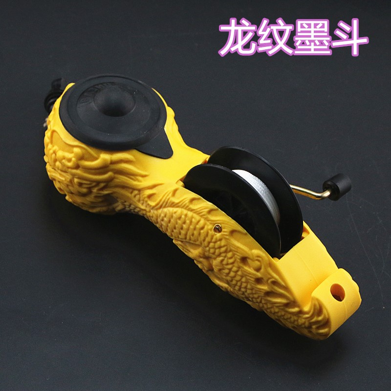 龙纹墨斗 划线器 弹线墨线手动工具粉斗棉线 画线划线专用