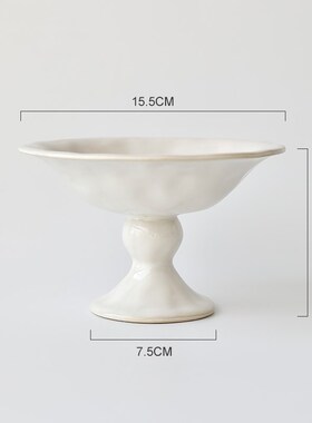 高脚茶席插花陶瓷花盆绿色侘寂风高足禅意日式苔鲜球盆景蕨类花盘