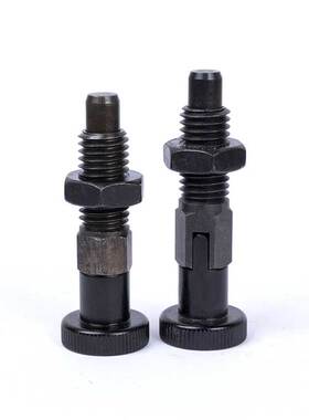 分度销 分割定位柱 旋钮柱塞 粗牙全金属黑色 VCN217 PMXK PMXYK