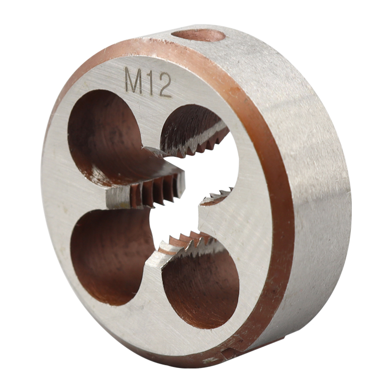 圆板牙合金钢手动外螺纹丝锥套丝手用y丝扣元板牙M3M4M5M6M8M10M1