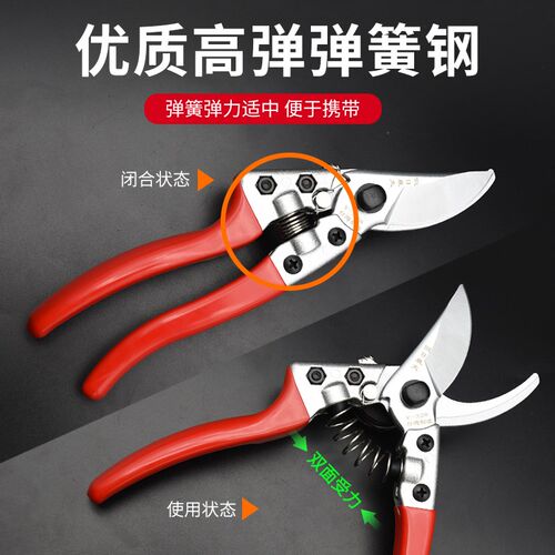 假日农夫修枝剪SK5钢刀园林工具精钢果树剪刀园艺剪刀粗枝剪
