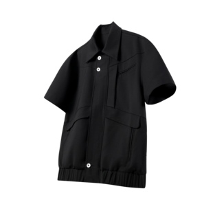 「OCEANBACCA」SS23/ TR西装宽门襟活页多口袋拉链衬衫