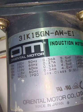 Om 31K15GN-AW-E1 D3409-132 电机