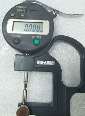 Mitutoyo三丰数显测厚表 编号7313 黑色外观
