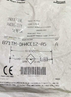 871TM-DH4CE12-A5美国AB罗克韦尔AIIen-