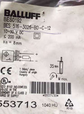 BES0192巴鲁夫BES516-3026-BO-C-12