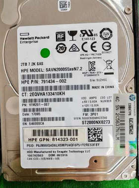 791434-002 GPN：814323-001，架子号8