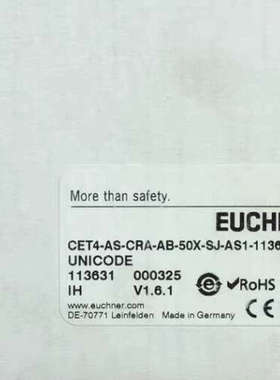 Euchner 113631 安士能开关 CET4-AS-C