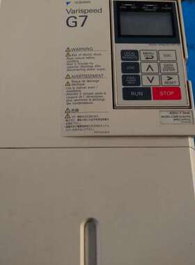安川变频器 G7 7.5KW  380V功能正常橙色漂亮