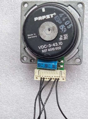 拆机PAPST无刷电机VDC-3-43.10 24VDC 9