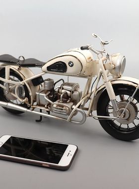 复古怀旧酒吧餐厅店铺摩托车模型