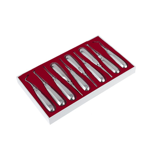 牙医仕不锈钢牙挺套装器械微创