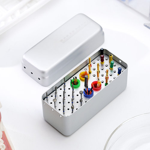 牙科车针消毒盒牙胶尖根管锉收纳