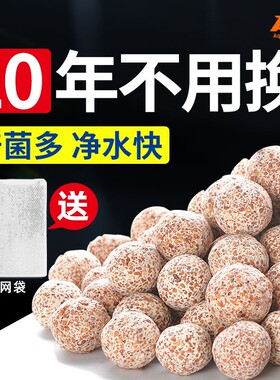 ac滤材中空石英球鱼缸专用纳米细菌屋培菌净水陶瓷环鱼缸过滤材料
