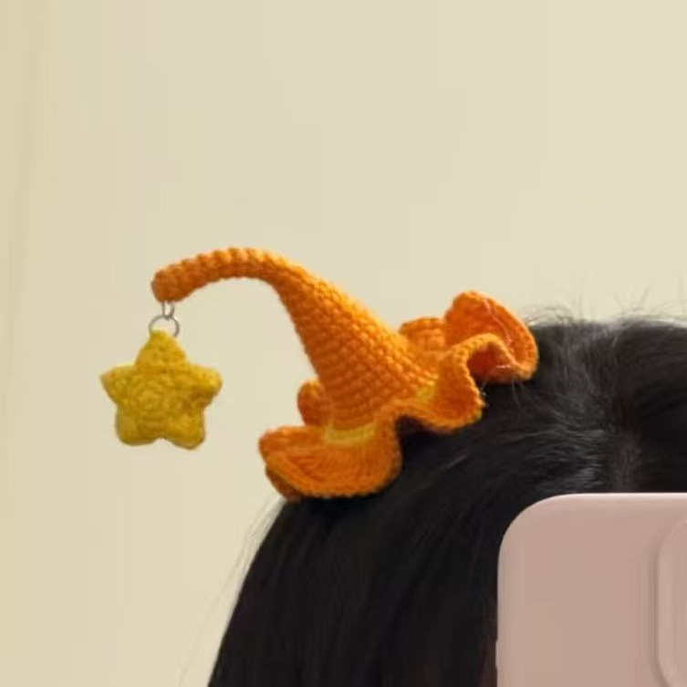 DIY星星精灵帽可爱发夹